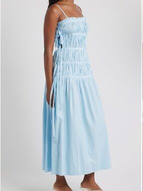 Light Blue Smocked Maxi Dress - Casual Summer Dress